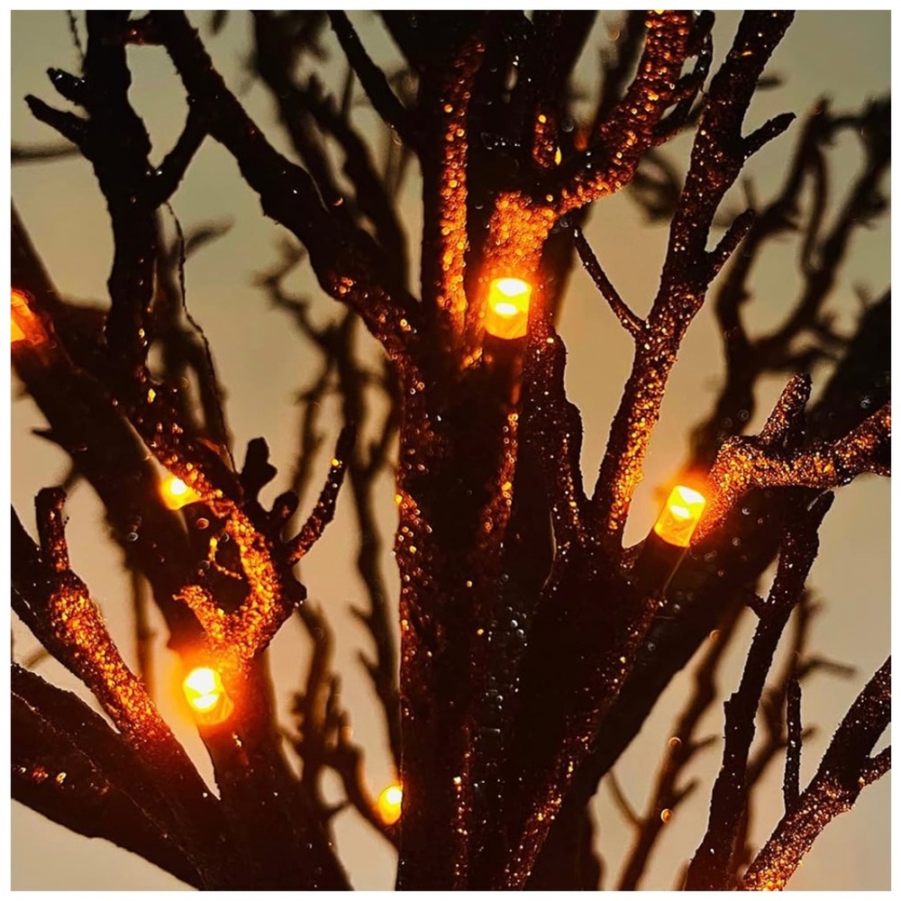 24 Inch Prelit Halloween Tree Decor with Timer - Picture 7 of 9